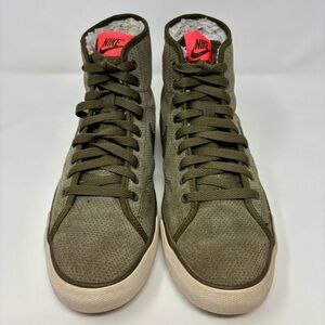 Nike Primo Court Suede Sage Green Lace Up Sneakers Hi Top Shoes Women’s Size 10